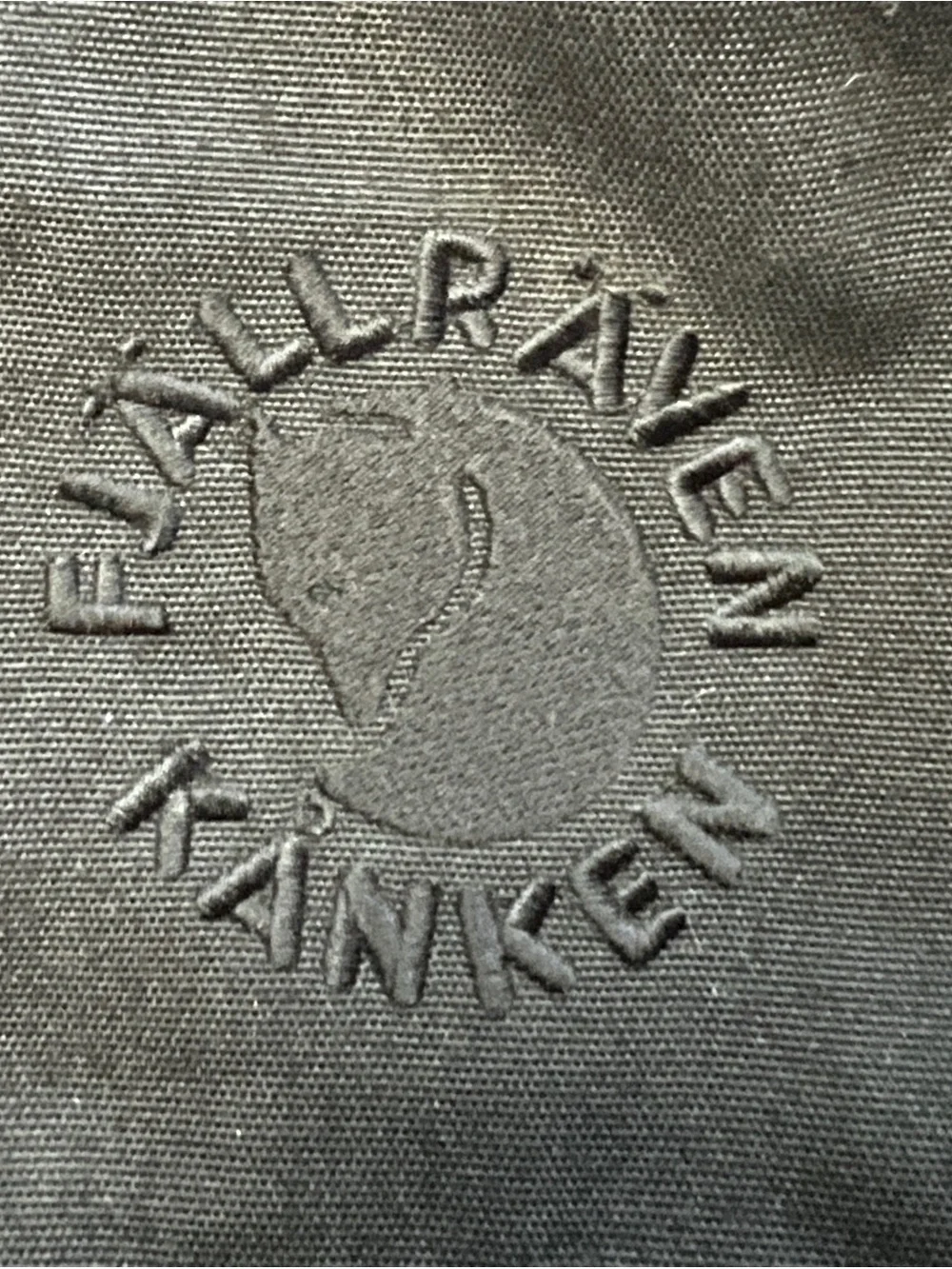 Fjallraven Re-Kanken Backpack Black Recycled Eco Edition- name tag intact